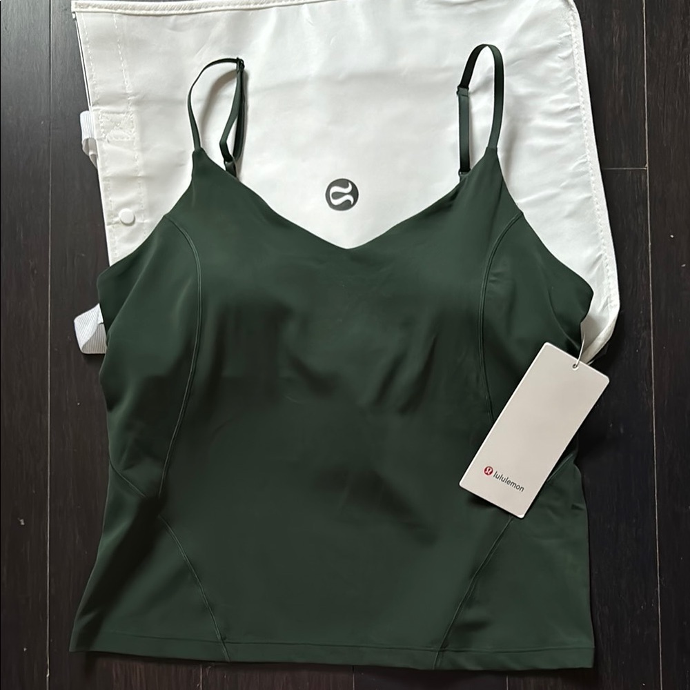Lululemon Legacy Green Define Full length Tank Top in Nulu Fabric